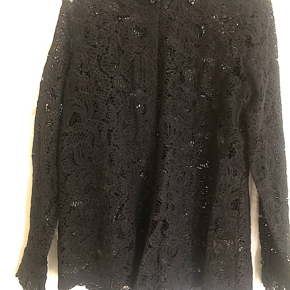 Soft Surroundings Lace Shirt/Jacket. Size L